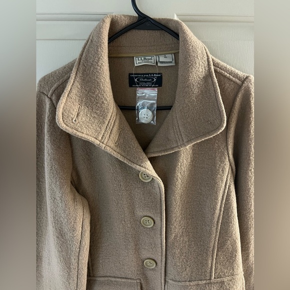 LL Bean Boiled Wool Jacket - Size Small - Picture 4 of 7